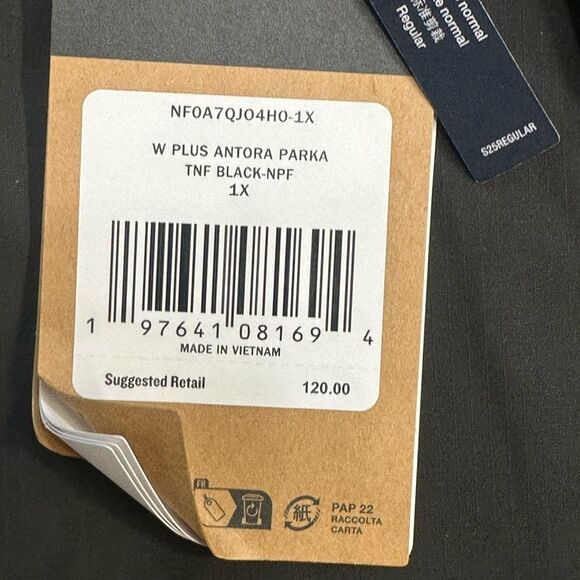 THE NORTH FACE Antora Parka Jacket Women's Plus 1X Black NWT - Picture 10 of 15